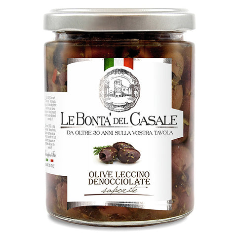 Olives noires Leccino dénoyautées 280 gr