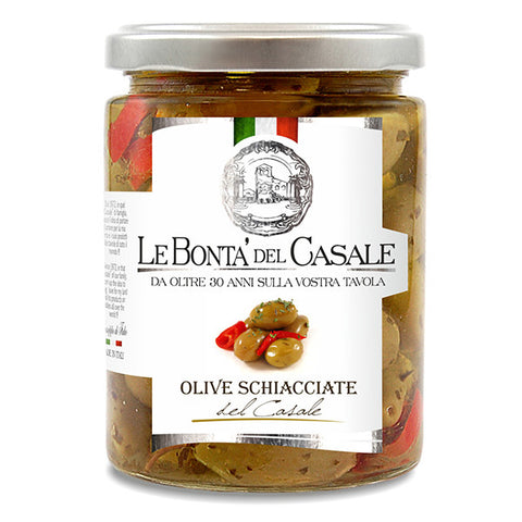 Olives vertes schiacciate 280 gr