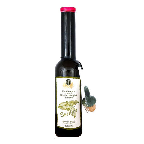 Huile d'olive au basilic BIO 250 ml