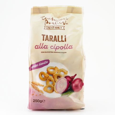 Taralli à l'oignon rouge 250 gr